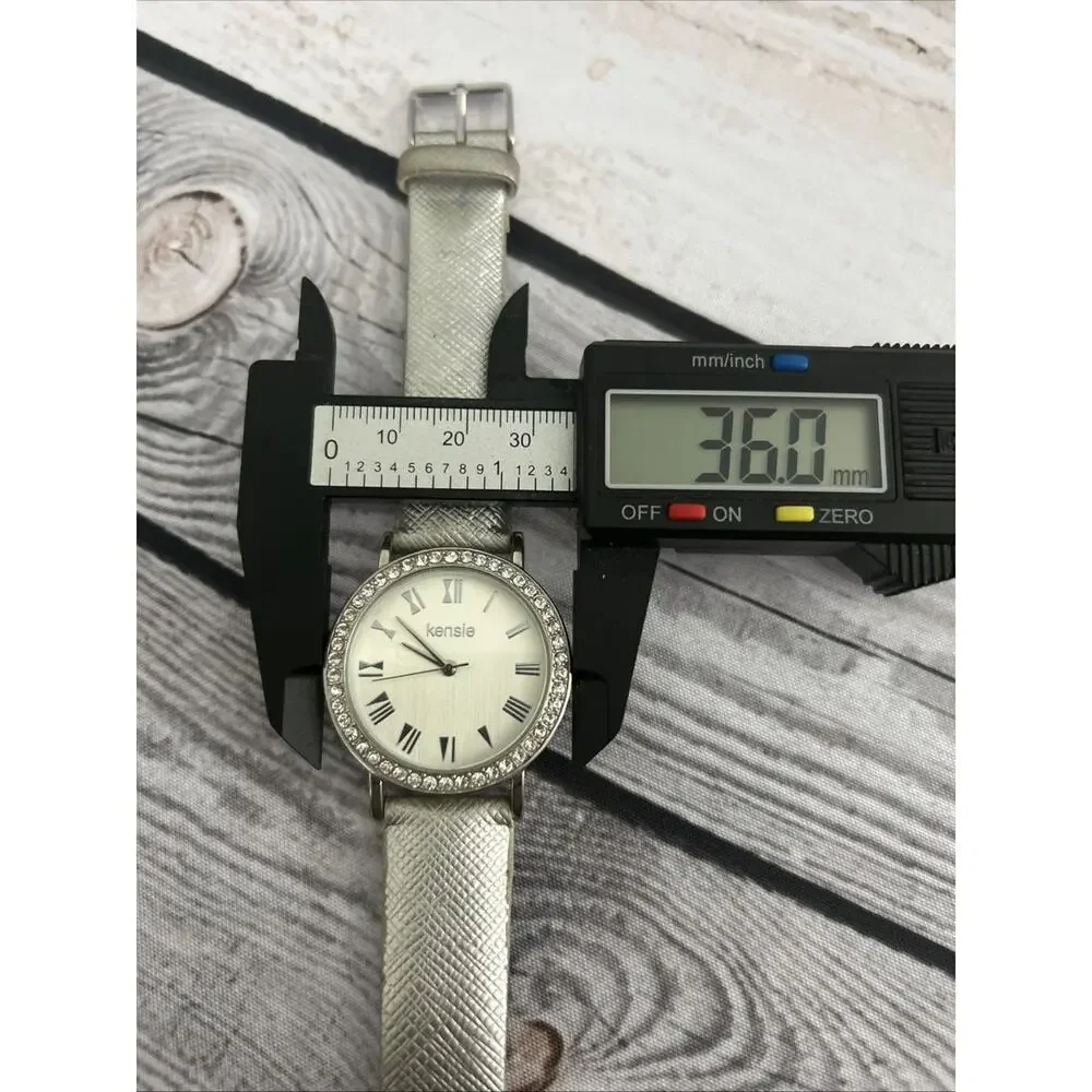 Kensie Silver Tone White Dial Women’s Quartz Watch